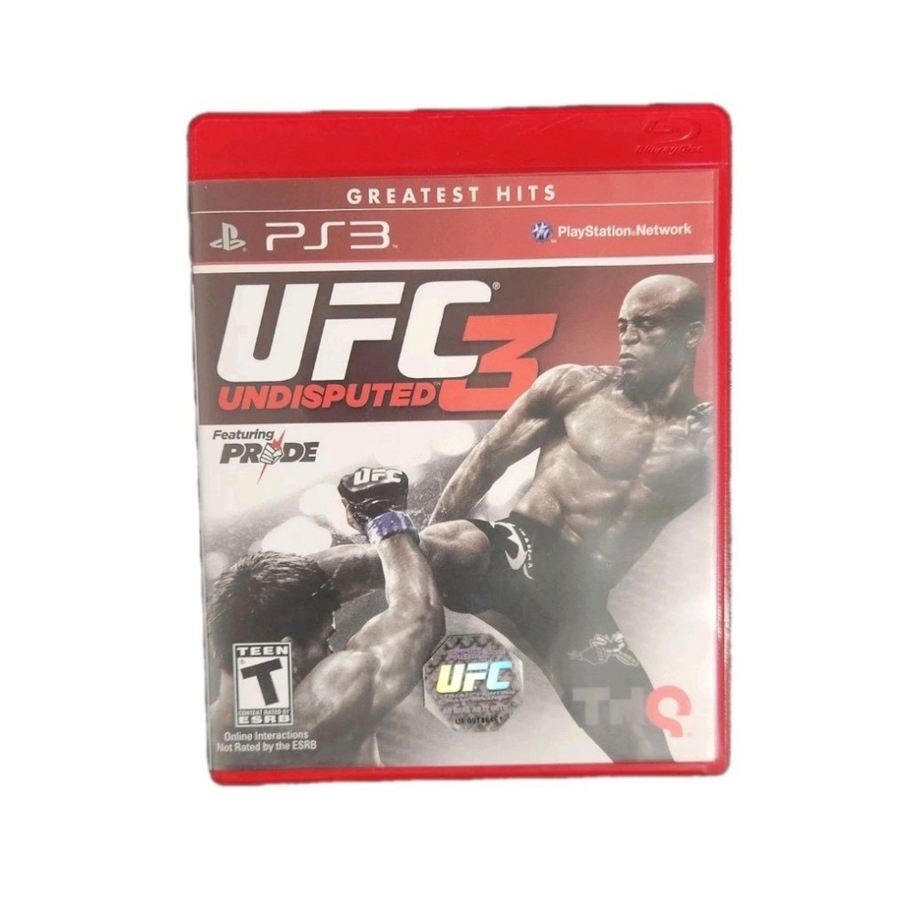 UFC Undisputed 3 PS3 PlayStation 3 Greatest Hits THQ MMA Fighting Game CIB